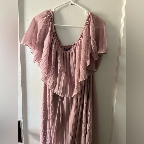 shein dresses dusty pink Aderyn Satin Corset Maxi Dress main image 0